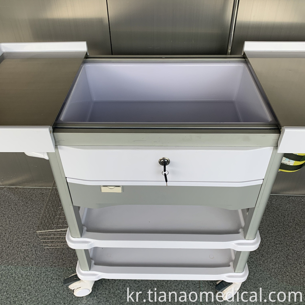 Hospital Artistic Practical Treatment Trolley Cart